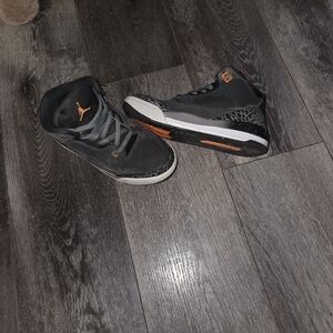 Jordan Kids Sneakers Black and Orange